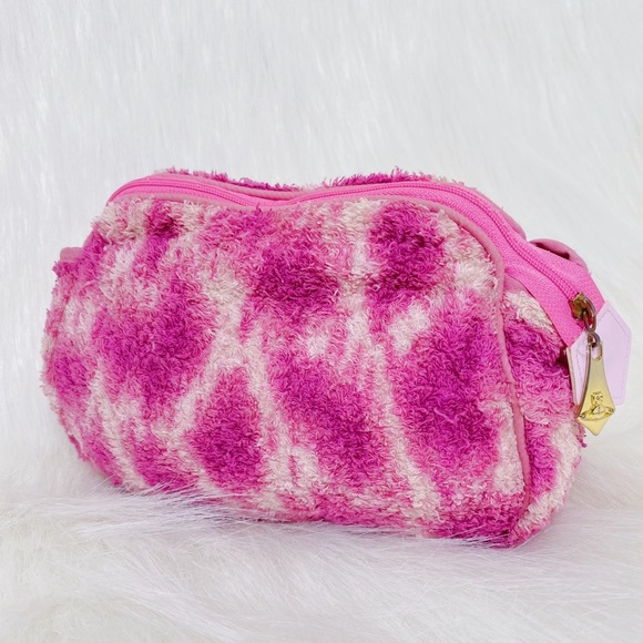 VIVIENNE WESTWOOD PINK LEOPARD PRINT MAKEUP POUCH - Picture 3 of 4